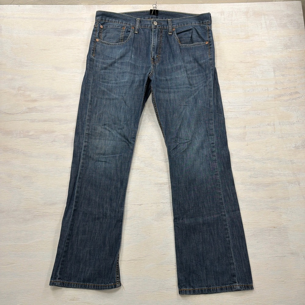 Levi's Jeans 527 Slim Bootcut 34x30 Medium Wash Denim Blue Mens